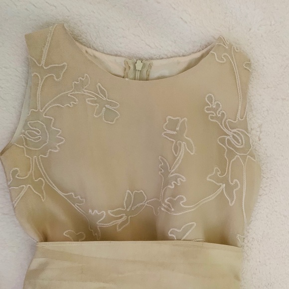 Cream Embroidered Dress - Picture 2 of 5